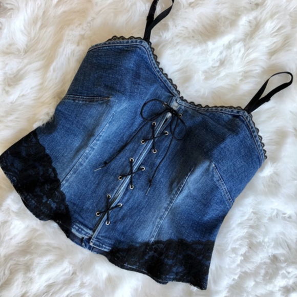 Denim Crop Tops
